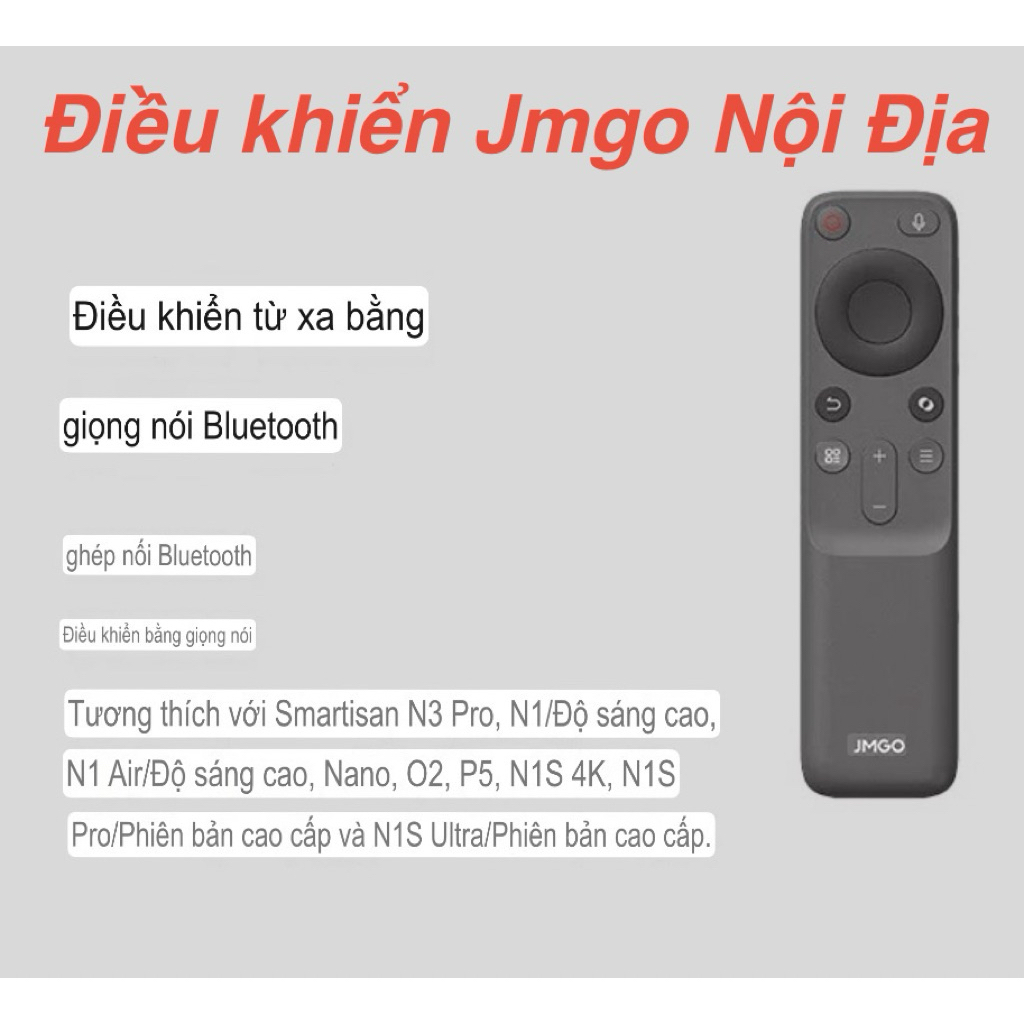Điều Khiển Jmgo N1, N1S, N3… cho máy Nội Địa. Không sử dụng được cho máy Quốc Tế