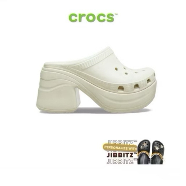 [ CHÍNH HÃNG ] GIÀY CLOG UNISEX CROCS SIREN - BONE