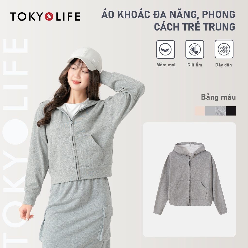 Áo khoác nữ TOKYOLIFE đa năng, phong cách trẻ trung 40002376