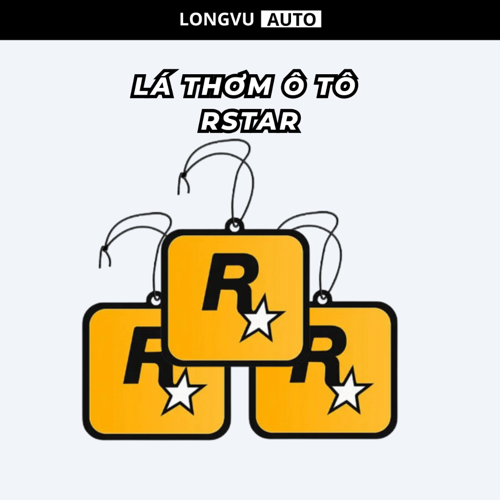 Lá thơm treo xe ô tô RSTAR nước hoa ô tô treo xe mùi hương nam tính, sang trọng, lịch lãm - LongVu A