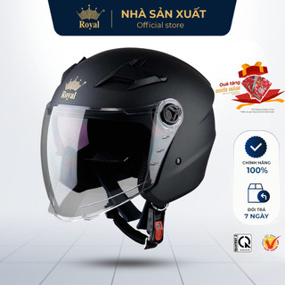  Mũ Bảo Hiểm 3 4 Royal 2 Kính Cao Cấp M268 Nón Bảo Hiểm Royal Chính Hãng Đi Xe Máy Nam Nữ Bảo Hành 12 Tháng 