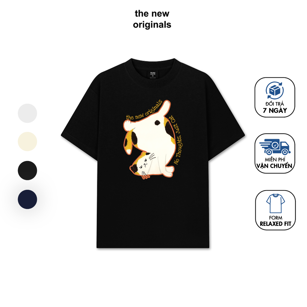 Áo Thun Relaxed Fit The New Originals "No Though Just Cat" - TL1651TL