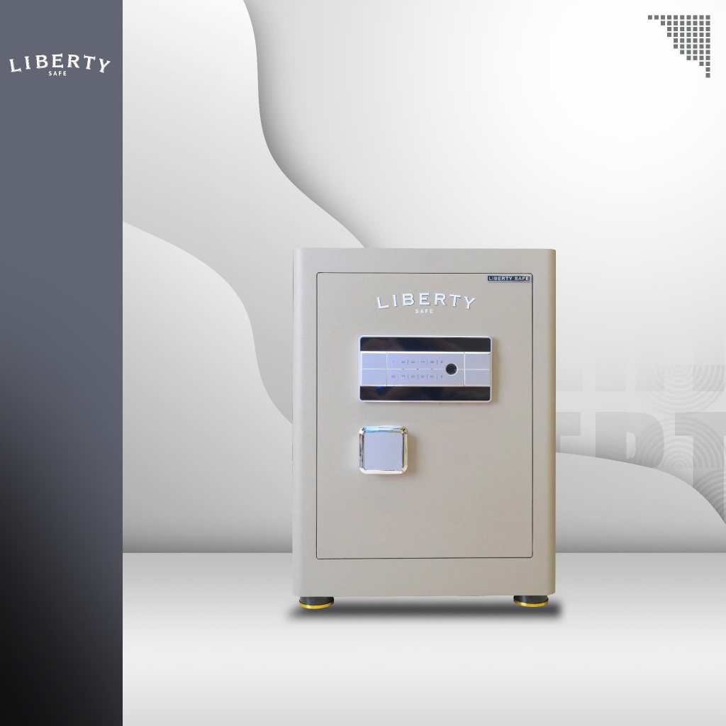 Két sắt Liberty Lb58s mở khóa thông minh bằng vân tay và mật khẩu, trọng lượng 65kg hạn chế di chuyể