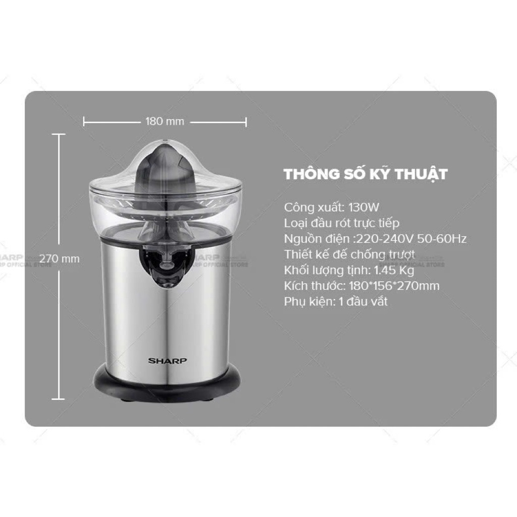 Máy Vắt Cam Sharp EJ-J130-ST