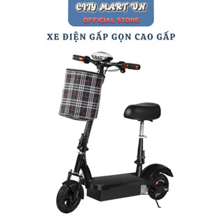  Xe điện mini E-Scooter cao cấp Xe điện mini gấp gọn bánh 8 inch động cơ mạnh,dung lượng pin lớn 