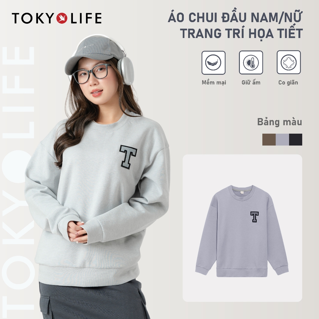 Áo chui đầu nam/nữ trang trí họa tiết TOKYOLIFE 40002309