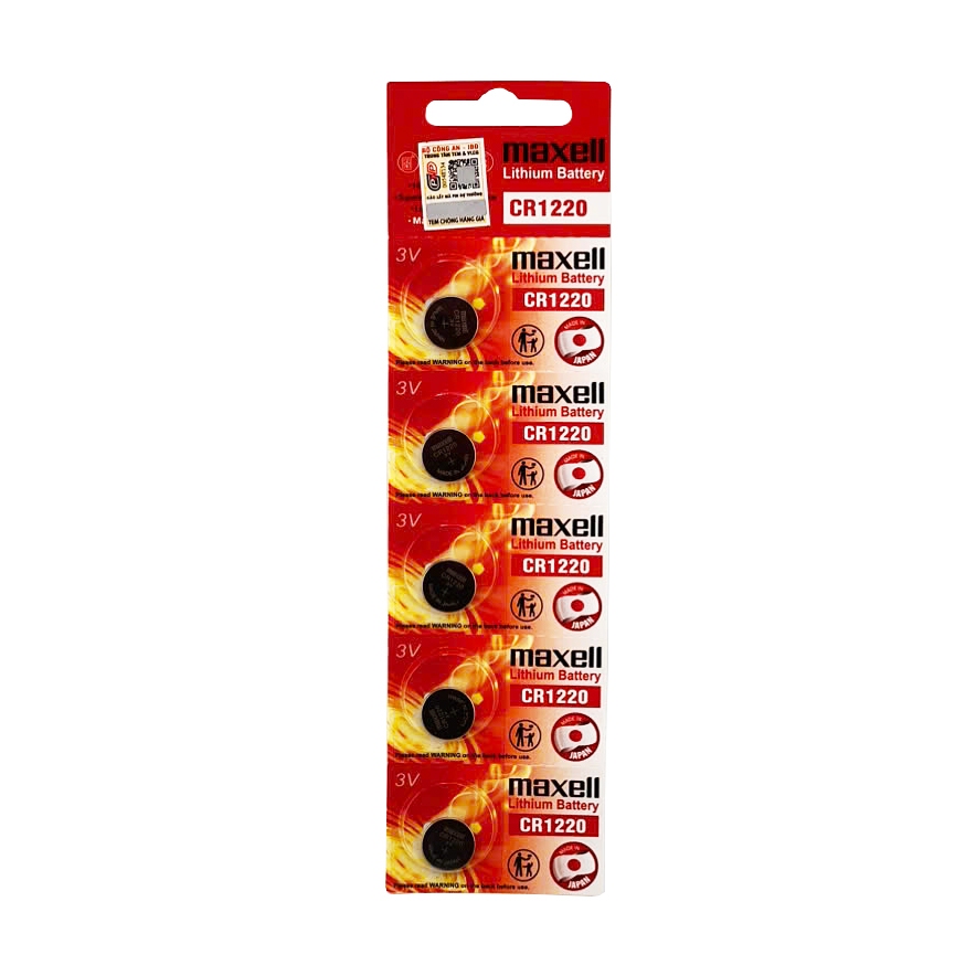Pin CR1220 Maxell Lithium 3volt - Chính hãng