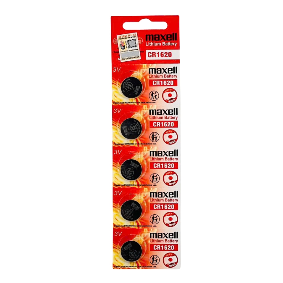 Pin Maxell Lithium CR1620 / CR 1620 3volt - Chính hãng Sản Xuất Nhật Bản