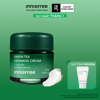  Kem dưỡng cấp ẩm phục hồi INNISFREE Green Tea Ceramide Cream 50ML 