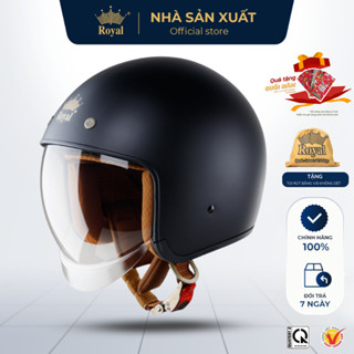  Mũ Bảo Hiểm 3 4 Royal Chính Hãng M139 Có Kính Chắn Gió Hợp Nam Nữ Tháo Lót Vệ Sinh Tiện Lợi Nón Bảo Hiểm Royal An Toàn 