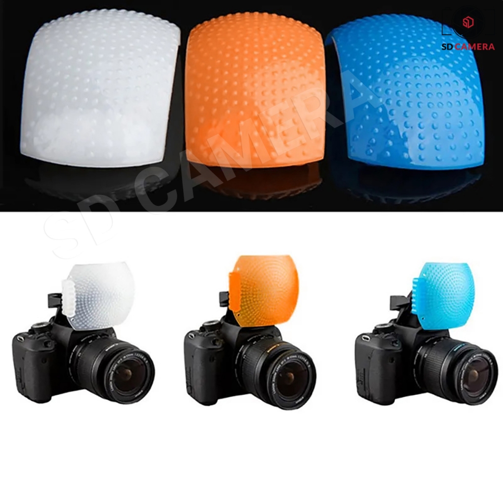 Tản Sáng Flash Cóc 3 màu cho máy ảnh có khe cắm hotshoe | BigBuy360 - bigbuy360.vn