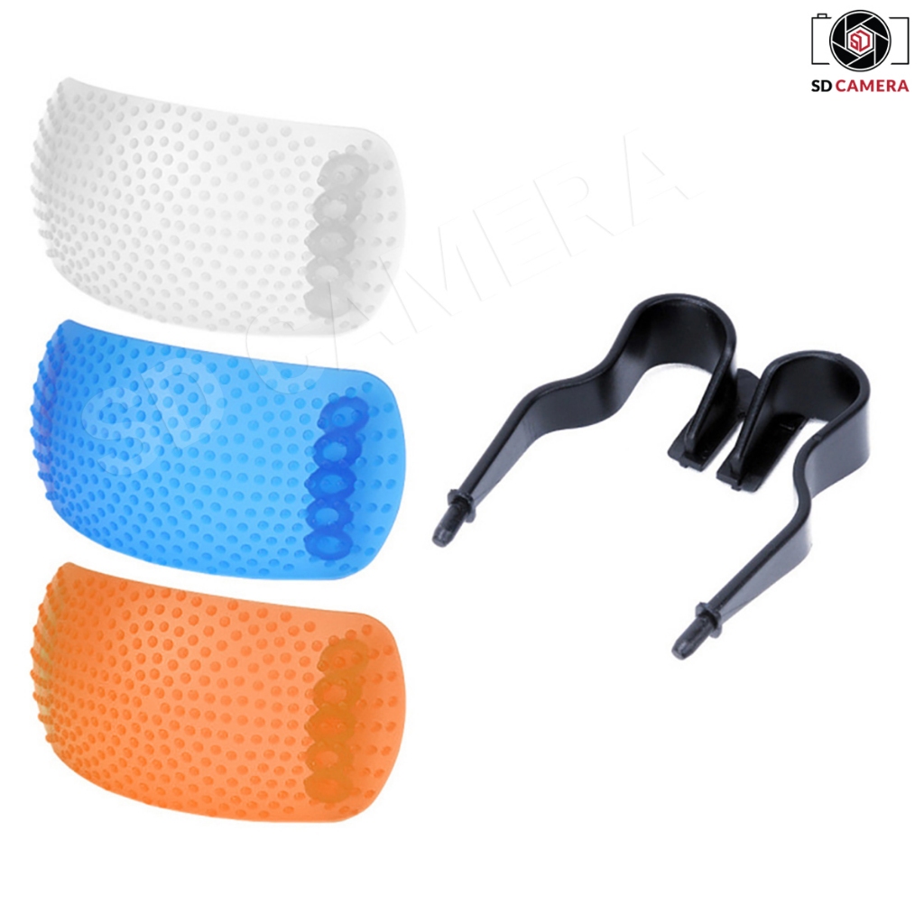 Tản Sáng Flash Cóc 3 màu cho máy ảnh có khe cắm hotshoe | BigBuy360 - bigbuy360.vn