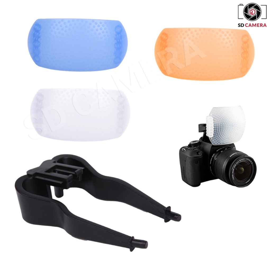 Tản Sáng Flash Cóc 3 màu cho máy ảnh có khe cắm hotshoe | BigBuy360 - bigbuy360.vn