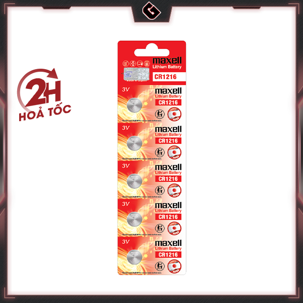 Pin CR1216 / CR 1216 Maxell Lithium 3volt - Chính hãng Nhật Bản