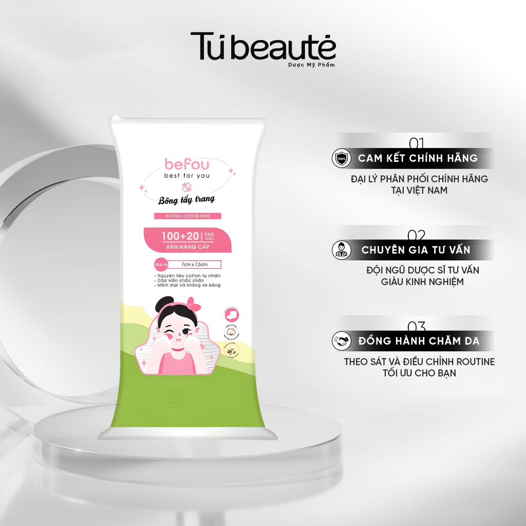 [HÀNG CÔNG TY] Bông Tẩy Trang Befou