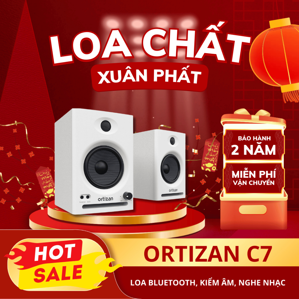 Ortizan C7 - Loa kiểm âm, Blutooth, Nghe nhạc