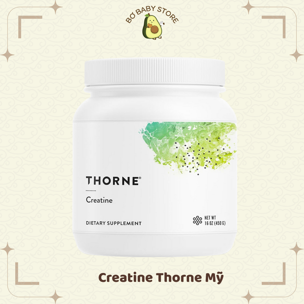 Bột Thorne Creatine (450gram) siêu tinh khiết | Tăng sức mạnh, tăng cơ