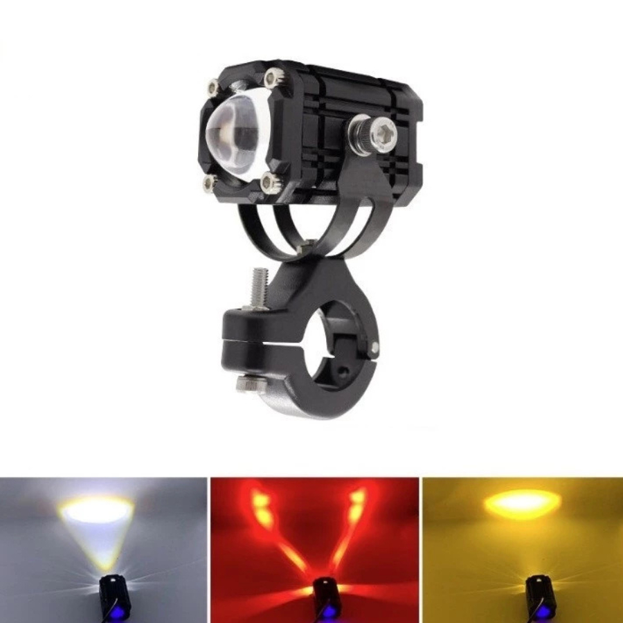 Đèn Trợ Sáng Bi Cầu W2 Mắt Quỷ | 4 Chế Độ Màu – Ánh Sáng Mạnh – Kháng Nước Tốt – Độ Bền Cao