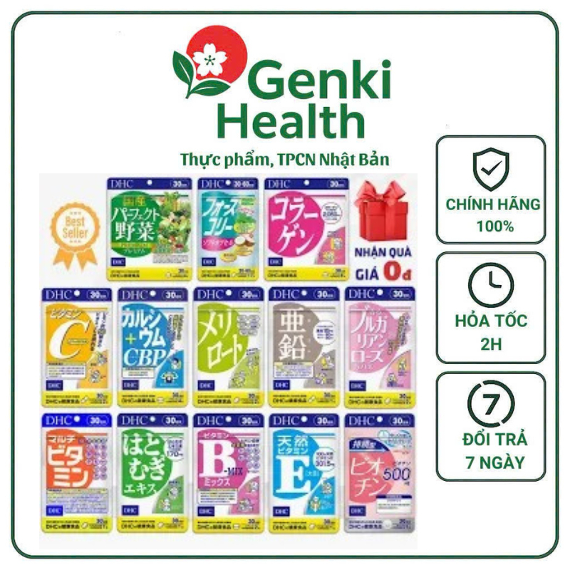 Viên uống DHC nội địa nhật chăm sóc sức khỏe và sắc đẹp