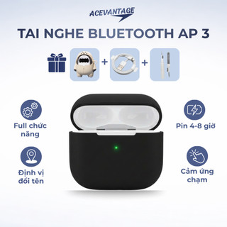  Tai nghe bluetooth A.3 - tự động kết nối điện thoại cảm ứng nhạy  đổi tên  thiết kế nhét tai 
