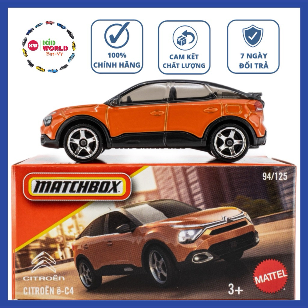 Xe mô hình Matchbox Box Citroen e-C4 94/125.