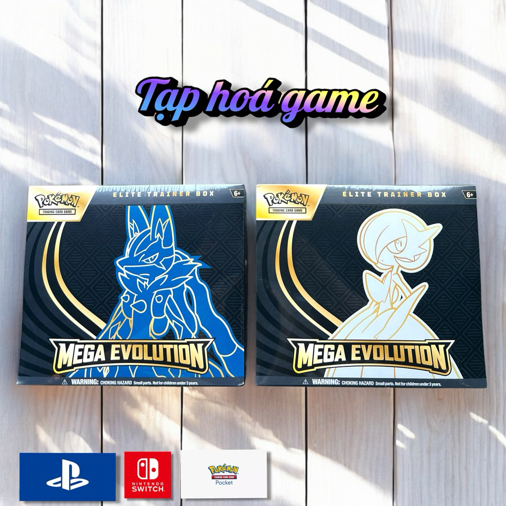[ Chính hãng ] Pokemon TCG: Mega Evolution - Mega Gardevoir - Mega Lucario Elite Trainer Box