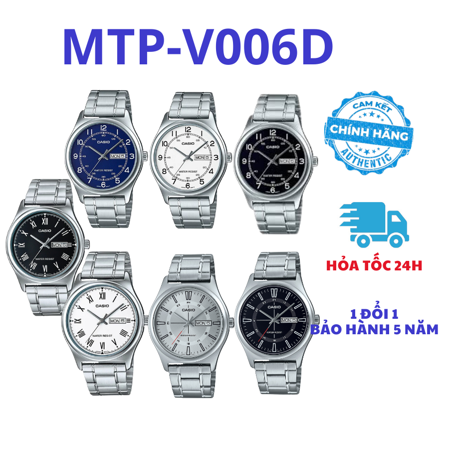 Đồng hồ nam sang trọng, chống nước [MTP-V006 Full màu]