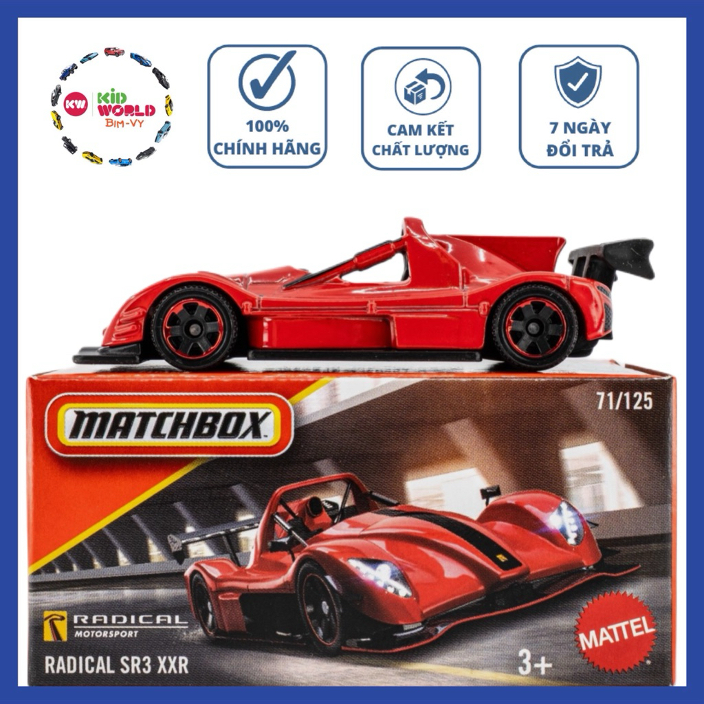 Xe mô hình Matchbox Box Radical SR3 XXR 71/125.