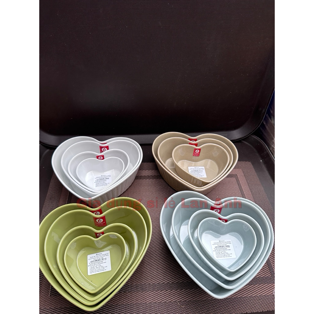 Tô, chén tim nhựa melamine cao cấp Superware Thái Lan