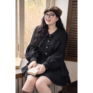 sơ mi cổ đôi ulzzang bigsize (2 màu trắng đen )