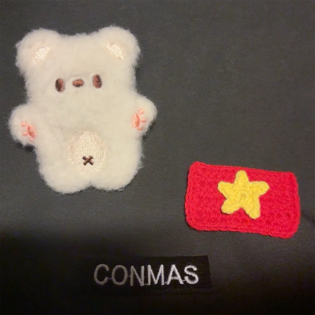 [ẢNH THẬT] Móc khoá nón lá CỜ ĐỎ SAO VÀNG 🇻🇳 - Vietnam flag wool ❤️❤️❤️