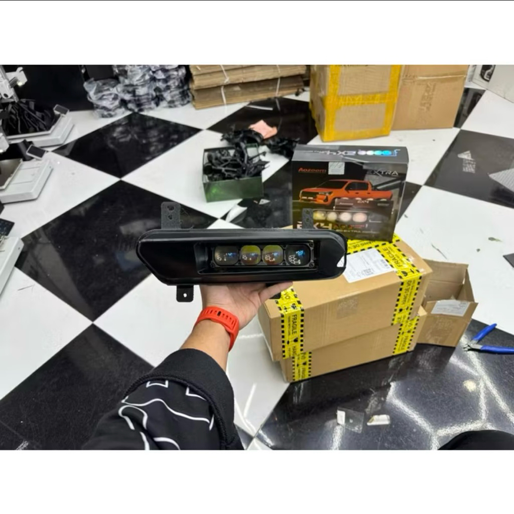 Dưỡng gầm cho VF8/VF9/Lux SA lắp đặt bi trợ sáng Aozoom EX4