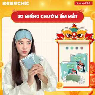  Miếng Chườm Ấm Mắt BEBECHIC Tỏa Nhiệt Dịu Nhẹ Giúp Thư Giãn Giảm Mệt Mỏi  Hộp 20 Miếng  