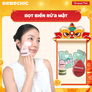  Bông Mút Bọt Biển Rửa Mặt BEBECHIC Mềm Mại Hỗ Trợ Tạo Bọt Làm Sạch Da Mặt Hiệu Quả  Hộp 3 Mút  