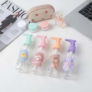 Set 2 chai không chiết mỹ phẩm du lịch bằng nhựa chiết serum, xịt sương, dầu gội, sữa tắm