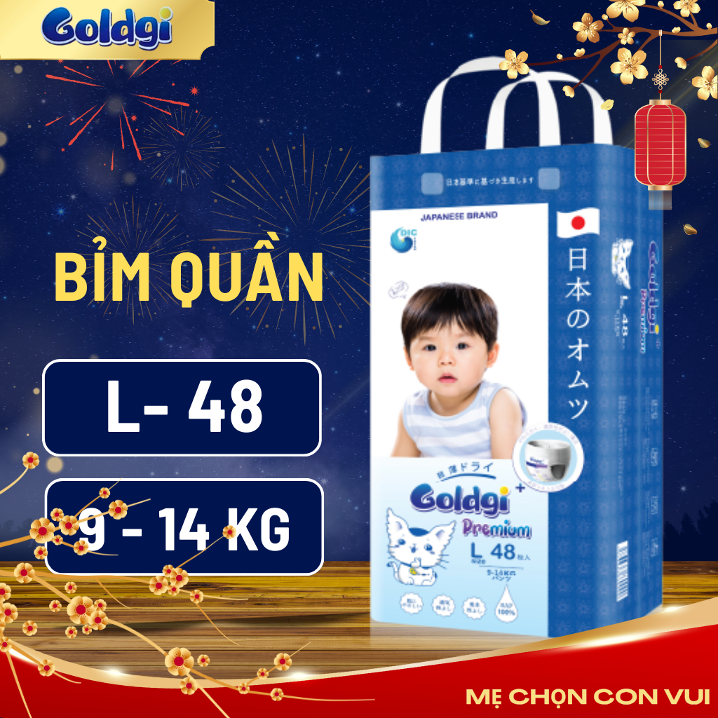 Tã Bỉm Goldgi Premium, Cao Cấp, Goldgi X5, Goldgi ECO Nhật Cải Tiến Mới, Size Nb/S/M/L/XL/XXL