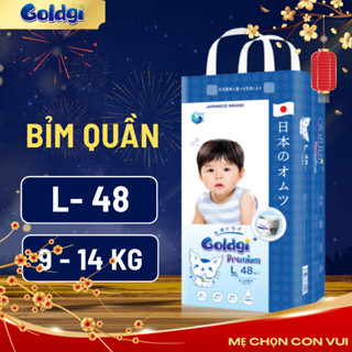 Tã Bỉm Goldgi Cao Cấp Premium Mẫu Mới Siêu Thấm Hút Chống Tràn Đủ Size NB S M L XL XXL