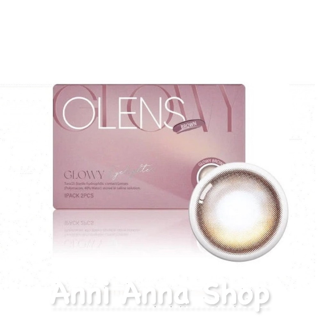 [VUI LÒNG NOTE ĐỘ CẬN] Kính Áp Tròng Contact Lens 1 Tháng Olens 1 Month Màu Glowy Brown