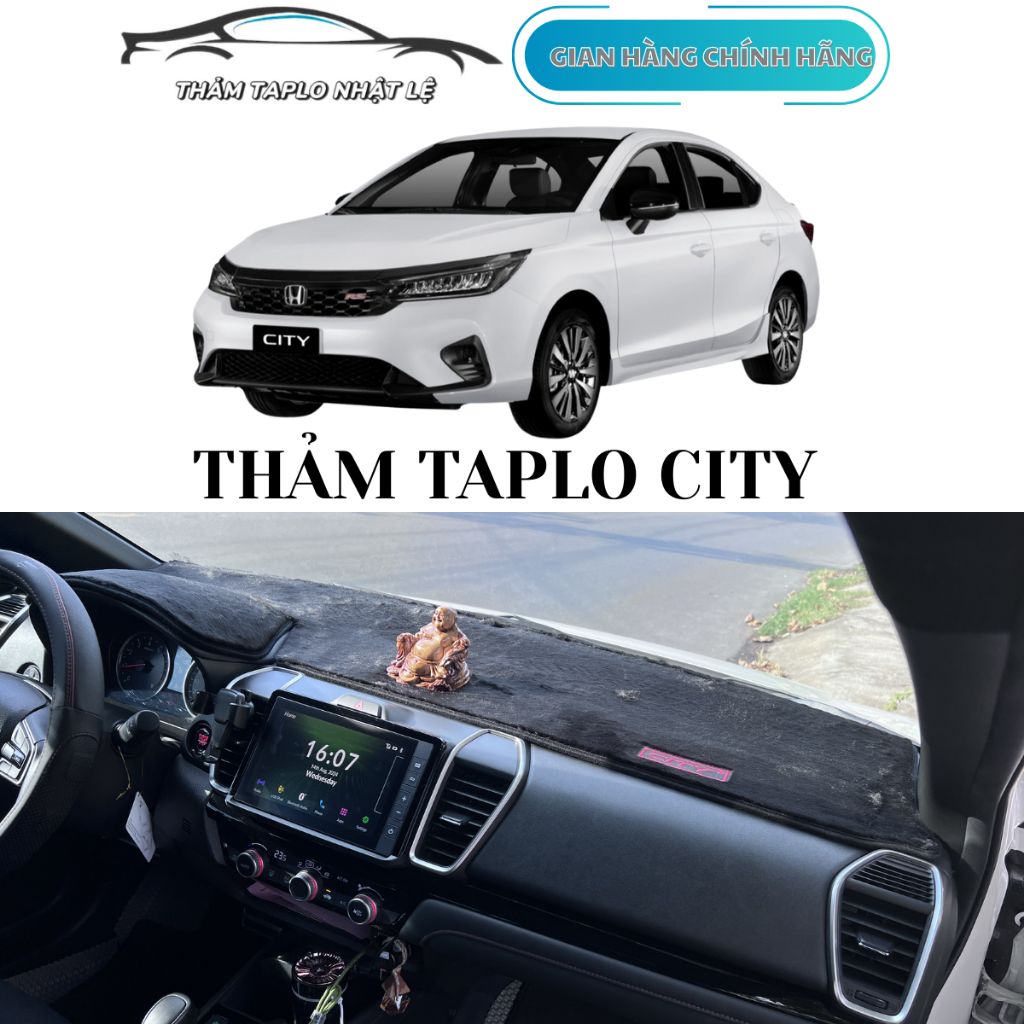 Thảm Taplo Honda City các đời nhung da chống nóng