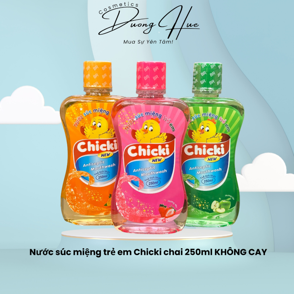Nước Súc Miệng Chicky 250Ml - Bảo vệ Răng Miệng Cho Bé