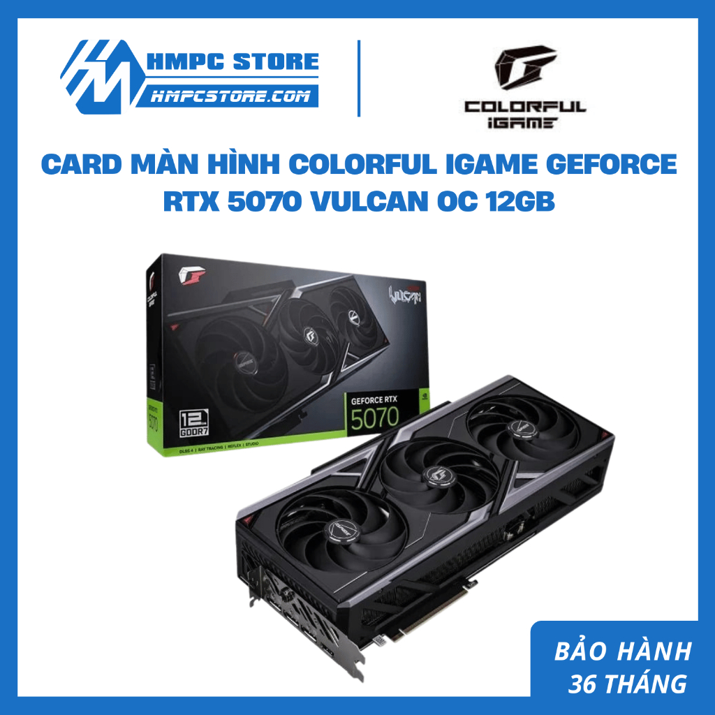 Card màn hình Colorful iGame GeForce RTX 5070 Vulcan OC 12GB