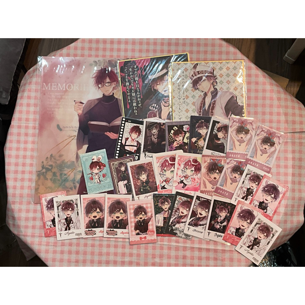 [SẴN] DIABOLIK LOVERS GOODS SAKAMAKI AYATO CHÍNH HÃNG CARD/POLA/CLEAR FILE/SHIKISHI