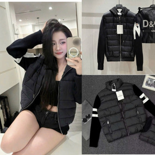 🖤♠️🖤 áo phao khoác MON CLER bản MATTBLACK Mẫu mới nhất thu đông 2026 Tay len dệt, Mũ tháo rời