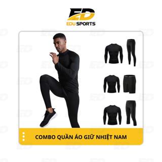  Combo Quần áo giữ nhiệt Nam bộ quần áo giữ nhiệt Procombat co dãn 4 chiều tập gym đá bóng chạy bộ 
