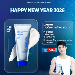  Sữa dưỡng thể trắng da nam giới SEVENLAB 250gram không nhờn dính mờ thâm đều màu da vượt trội 