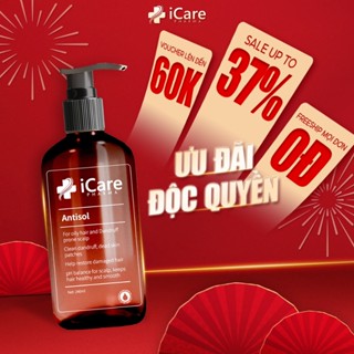  Dầu Gội Sạch Gàu Antisol | Giảm Gàu Bong Tróc - Giảm Cảm Giác Ngứa Da Đầu | Thương Hiệu iCare Pharma 