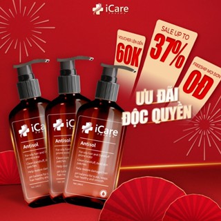  Combo 03 Chai Dầu Gội Sạch Gàu Antisol | Thương Hiệu iCare Pharma 