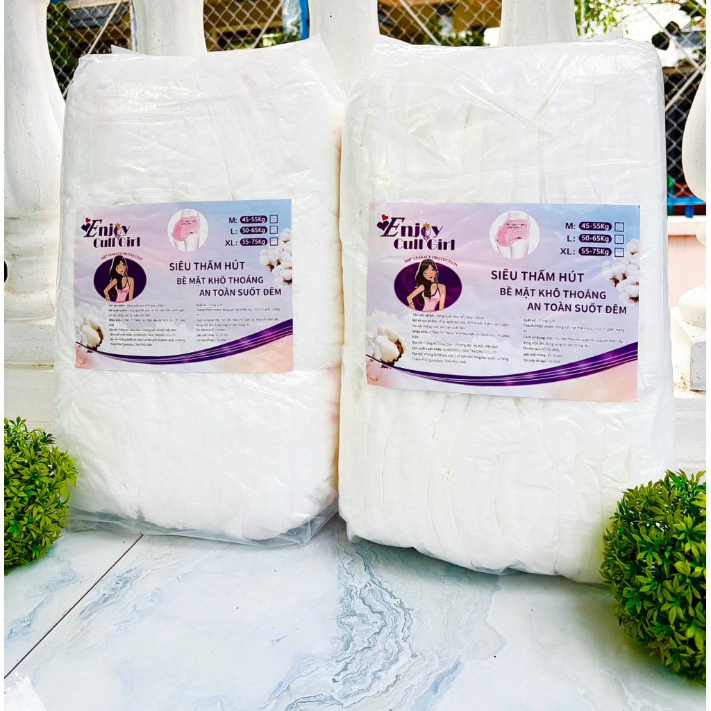 TÚI 50 MIẾNG BĂNG VỆ SINH DẠNG QUẦN ENJOY CULL GIRL [ Che Tên Giao Hoả Tốc ]