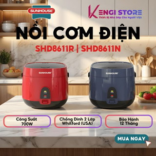   Sunhouse Chính Hãng  Nồi Cơm Điện 1.8L Sunhouse SHD8611 - Bảo Hành Chính Hãng 12 Tháng Toàn Quốc 