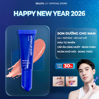  Son dưỡng có màu cao cấp dành cho nam SEVENLAB 9gr không bóng dính giảm nứt nẻ Hyper Lip Rush 